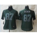 Women's New York Jets &87 Eric Decker Drift Fashion Green Elite Jersey