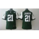 Women's 2014 New York Jets &21 Chris Johnson Green Jersey