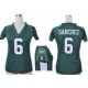 Women's New York Jets 6 Mark Sanchez Green Draft Him II Top Jersey