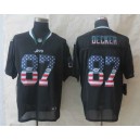 2014 New York Jets &87 Eric Decker USA Flag Fashion Black Elite Jersey
