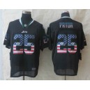 New York Jets 25 Calvin Pryor USA Flag Fashion Black Elite Jersey