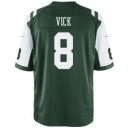 Men's New York Jets 8 Michael Vick Elite Green Team Color Jersey