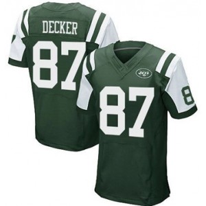 Jets #87 Eric Decker verte Élite Maillot Magasin