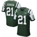 2014 New York Jets &21 Chris Johnson Green Elite Jersey