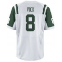 Men's New York Jets 8 Michael Vick Elite White Jersey