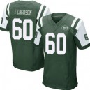 Men's New York Jets &60 D'Brickashaw Ferguson Elite Green Team Color Jersey