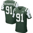 Men's New York Jets &91 Sheldon Richardson Elite Green Team Color Jersey