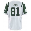 Men's New York Jets 81 Shaq Evans Elite Jersey White