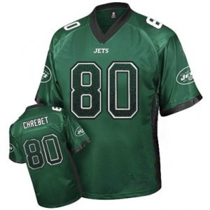 Hommes New York Jets #80 Wayne Chrebet Élite verte Drift Fashion Maillot Magasin