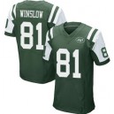 Men's New York Jets &81 Kellen Winslow Elite Green Team Color Jersey