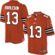 Youth Nike Cleveland Browns &13 Nate Burleson Elite Orange Alternate NFL Jersey