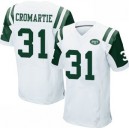 Men's New York Jets &31 Antonio Cromartie Elite White Jersey