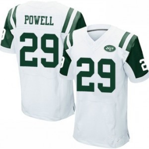 Hommes New York Jets #29 Bilal Powell Élite Blanc Maillot Magasin