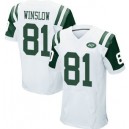 Men's New York Jets &81 Kellen Winslow Elite White Jersey
