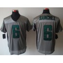New York Jets 6 Mark Sanchez Grey Shadow Elite Jersey