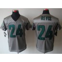 New York Jets 24 Darrelle Revis Grey Shadow Elite Jersey