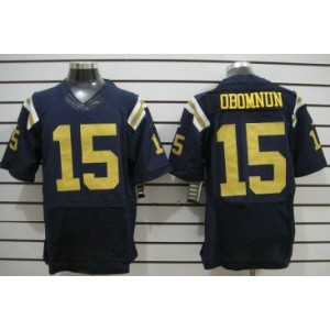Hommes New York Jets #15 Ben Obomanu Élite Bleu Maillot Magasin