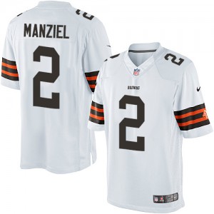Jeunesse Browns de Cleveland Nike # 2 Johnny Manziel élite blanc NFL Maillot Magasin