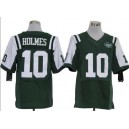 New York Jets 10 Santonio Holmes Elite Green Jersey