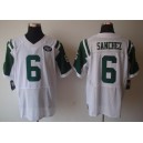 New York Jets 6 Mark Sanchez Elite White Jersey
