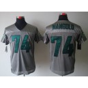 New York Jets 74 Mangold Grey Shadow Jersey