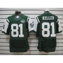New York Jets 81& Dustin Keller Green Elite Jersey