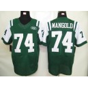 New York Jets 74 Mangold Green Elite Jersey