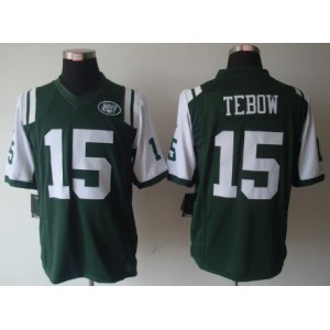 New York Jets 15 Tim Tebow Limited équipe couleur Maillot Magasin