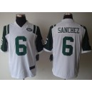 New York Jets 6 Mark Sanchez Limited White Jersey