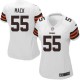 Women Nike Cleveland Browns &55 Alex Mack Elite White NFL Jersey