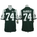 New York Jets 74 Mangold Green Limited Jersey