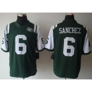 New York Jets 6 Mark Sanchez Limited équipe couleur Maillot Magasin