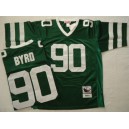 New York Jets 90 Byrd Throwback Green Jerseys Authentic