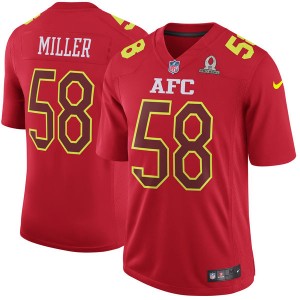 AFC Von Miller Nike rouge 2017 Pro Bowl jeu Maillot masculine