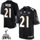 Youth Nike Baltimore Ravens &21 Lardarius Webb Elite Black Alternate Super Bowl XLVII NFL Jersey