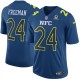 NFC Nicky Freeman Nike marine 2017 Pro Bowl jeu Maillot masculine