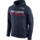 New England Patriots Nike Sideline marine Circuit Pullover Performance Hoodie masculine