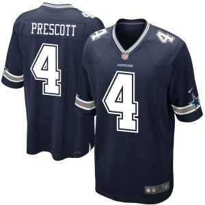 Dallas Cowboys Dak Prescott Nike marine hommes maillot de jeu