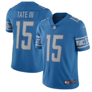 Detroit Lions d’or Tate Nike bleu 2017 Vapor intouchable Limited joueur Maillot de hommes