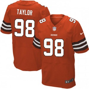 Hommes Nike Cleveland Browns # 98 Phil Taylor Élite Orange alternent NFL Maillot Magasin