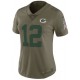 Green Bay Packers Aaron Rodgers Nike 2017 NFL Femmes Salute to service maillots