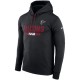 Hommes Atlanta Falcons Nike Noir ligne de ThermaFit performance po Sweat