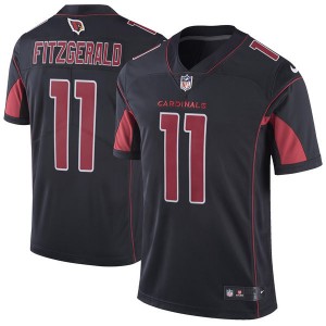 Hommes Arizona cardinaux Larry Fitzgerald Nike Noir Vapor intouchable Couleur Rush Limited Player maillots