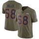 Hommes Denver Broncos von Miller Nike olive Salut à Service Limited Maillot