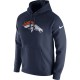 Hommes Denver Broncos Nike Navy Club pull molletonné Sweat