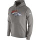 Hommes Denver Broncos Nike heathered Gray Club Fleece pull à capuche