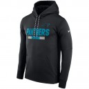 Hommes Carolina Panthers Nike Noir touche ThermaFit performance po Sweat