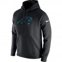 Hommes Carolina Panthers Nike Noir Club Sweatshirt pull à capuche