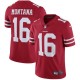 Hommes San Francisco 49ers Joe Montana Nike Scarlet Retired Player Vapor intouchable Limited retour maillots