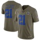 Hommes Dallas Cowboys Ezéchiel Elliott Nike olive Salute to Service Limited maillots